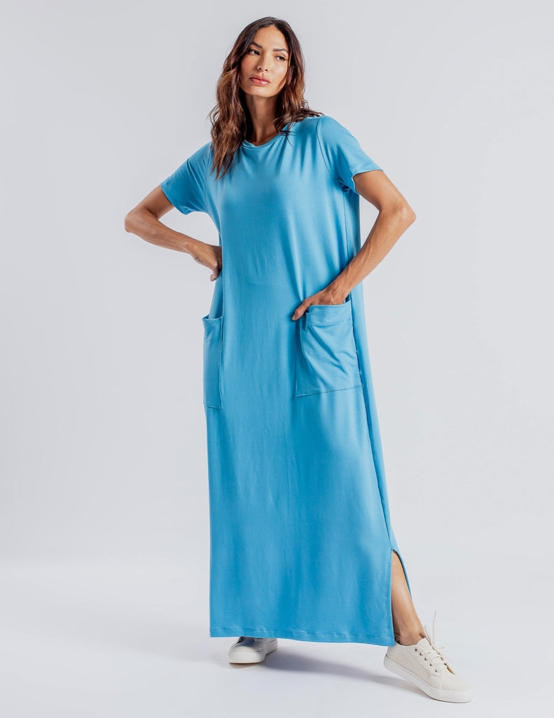 Vestido Paolla azul claro