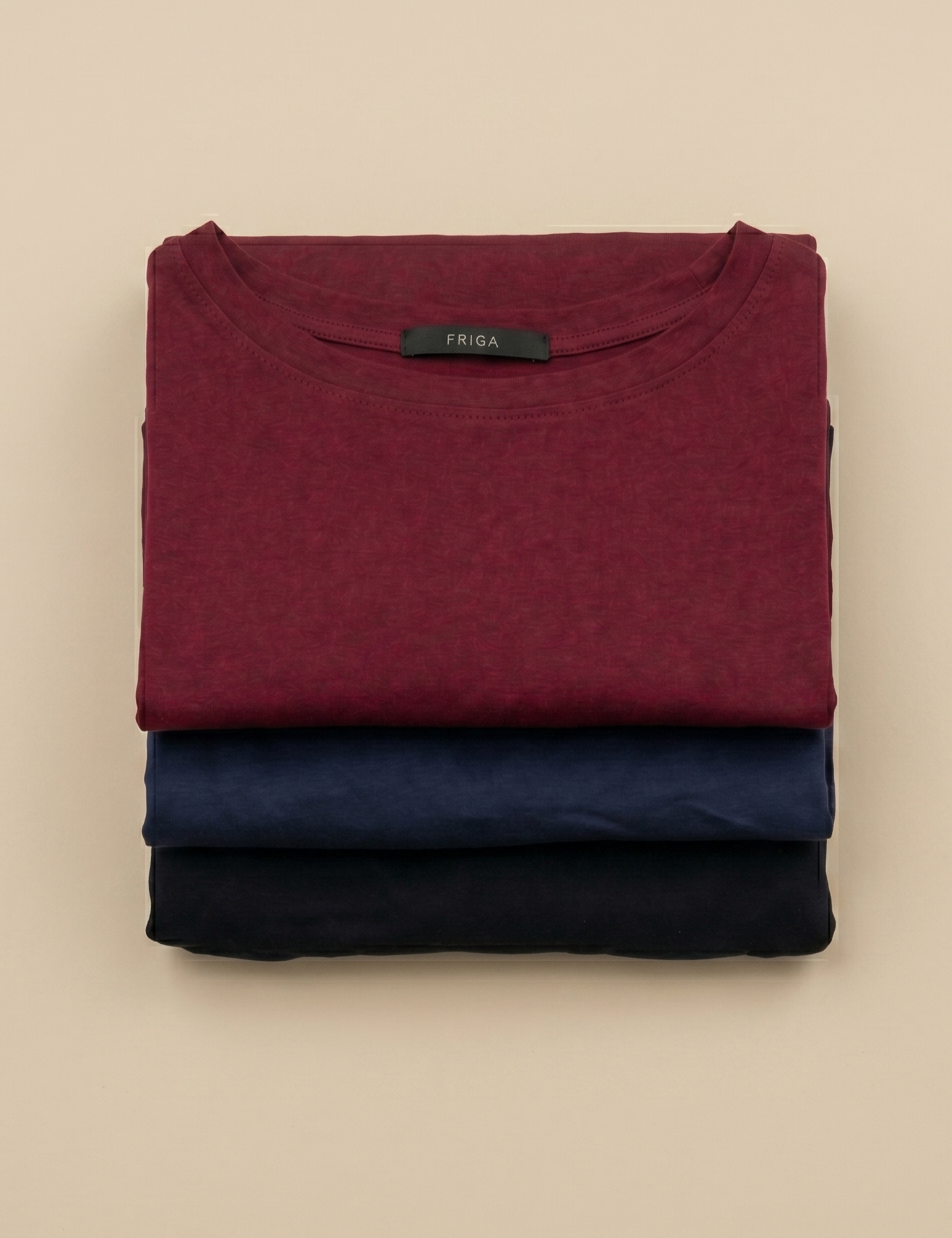 Kit Blusa Gola Careca: Marinho, Bordô e Preto