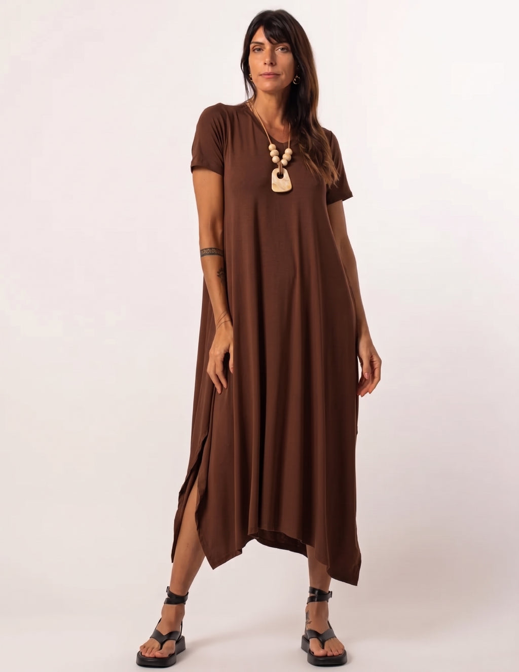 Vestido Aretha Marrom