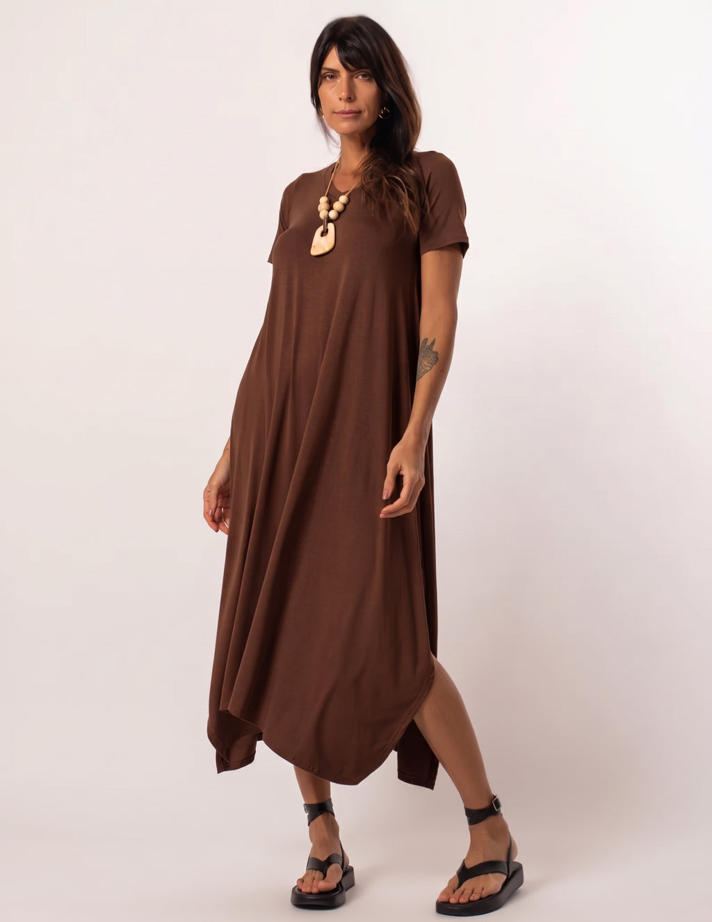 Vestido Aretha Marrom