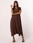 Vestido Aretha Marrom