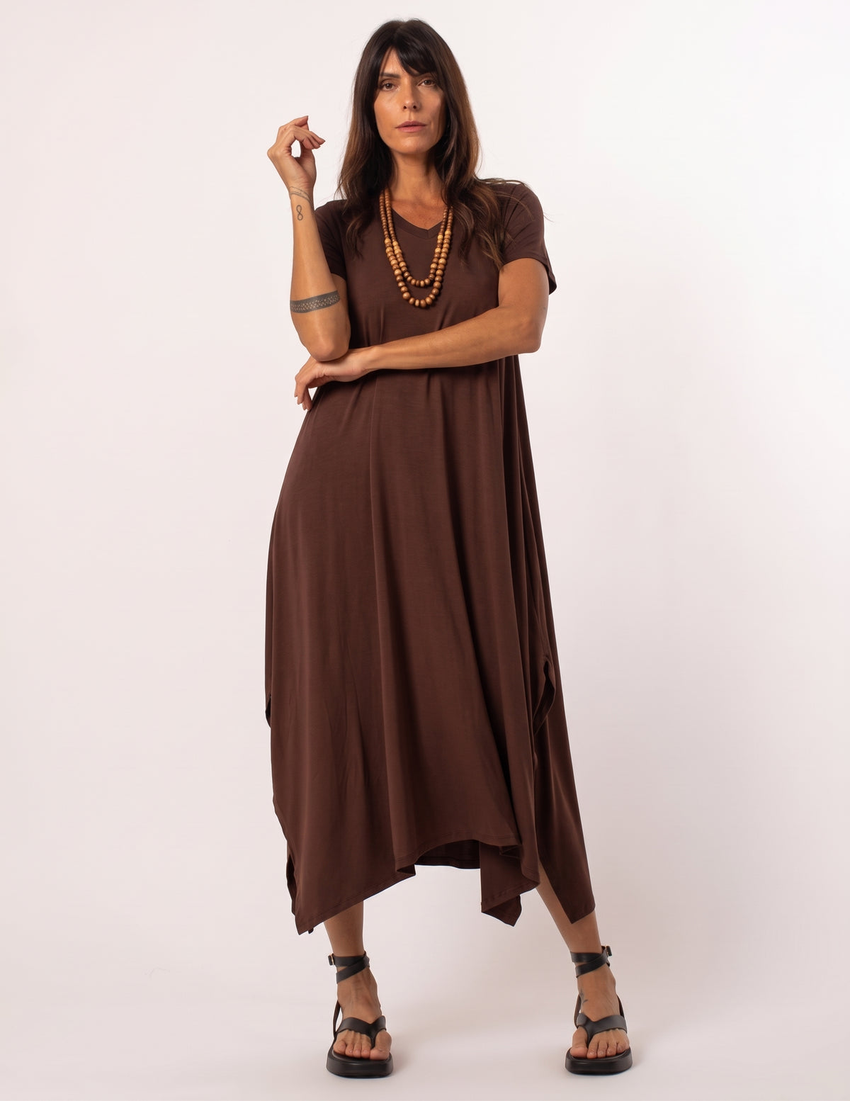 Vestido Aretha Marrom
