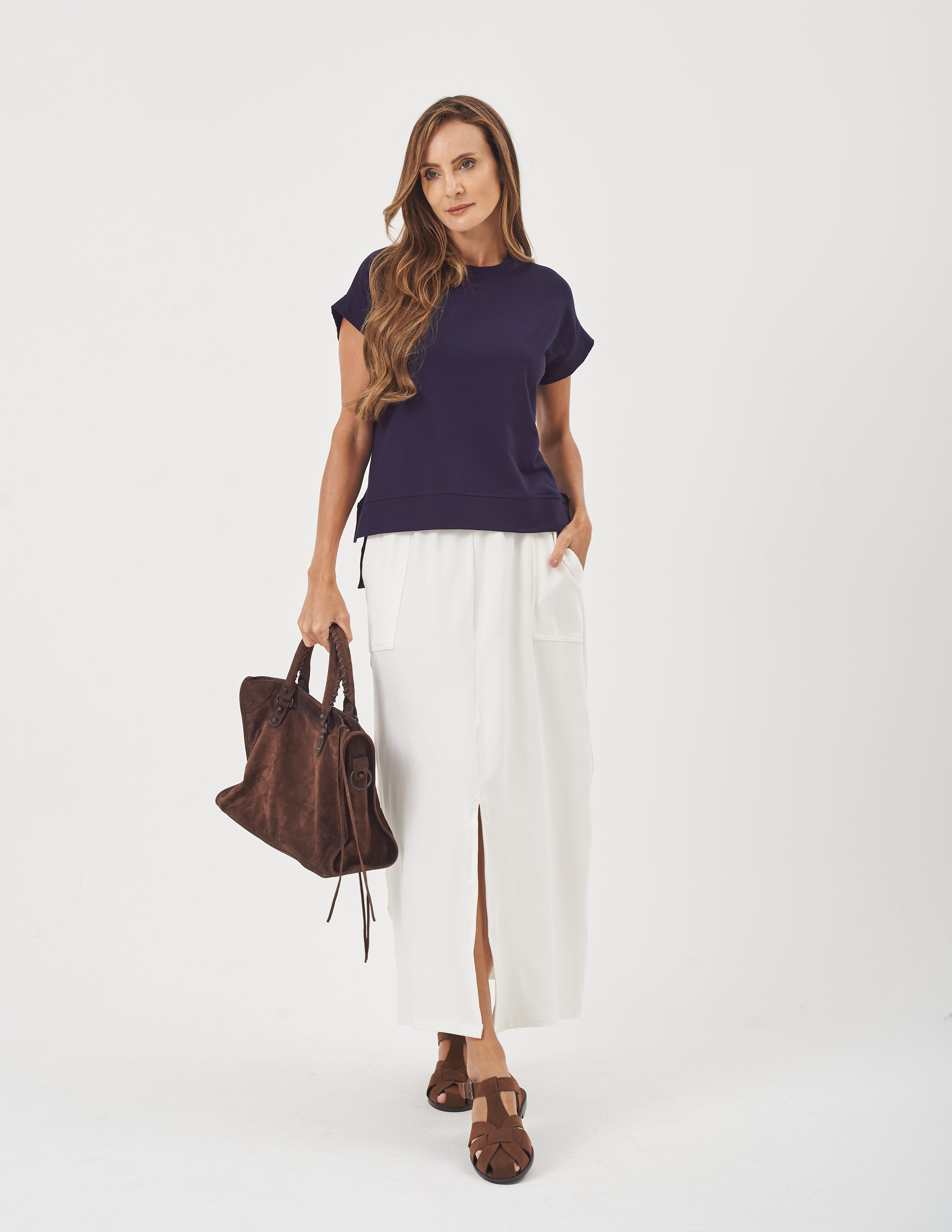 Saia Midi Valença Off White
