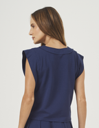 Blusa Alessia Azul Marinho