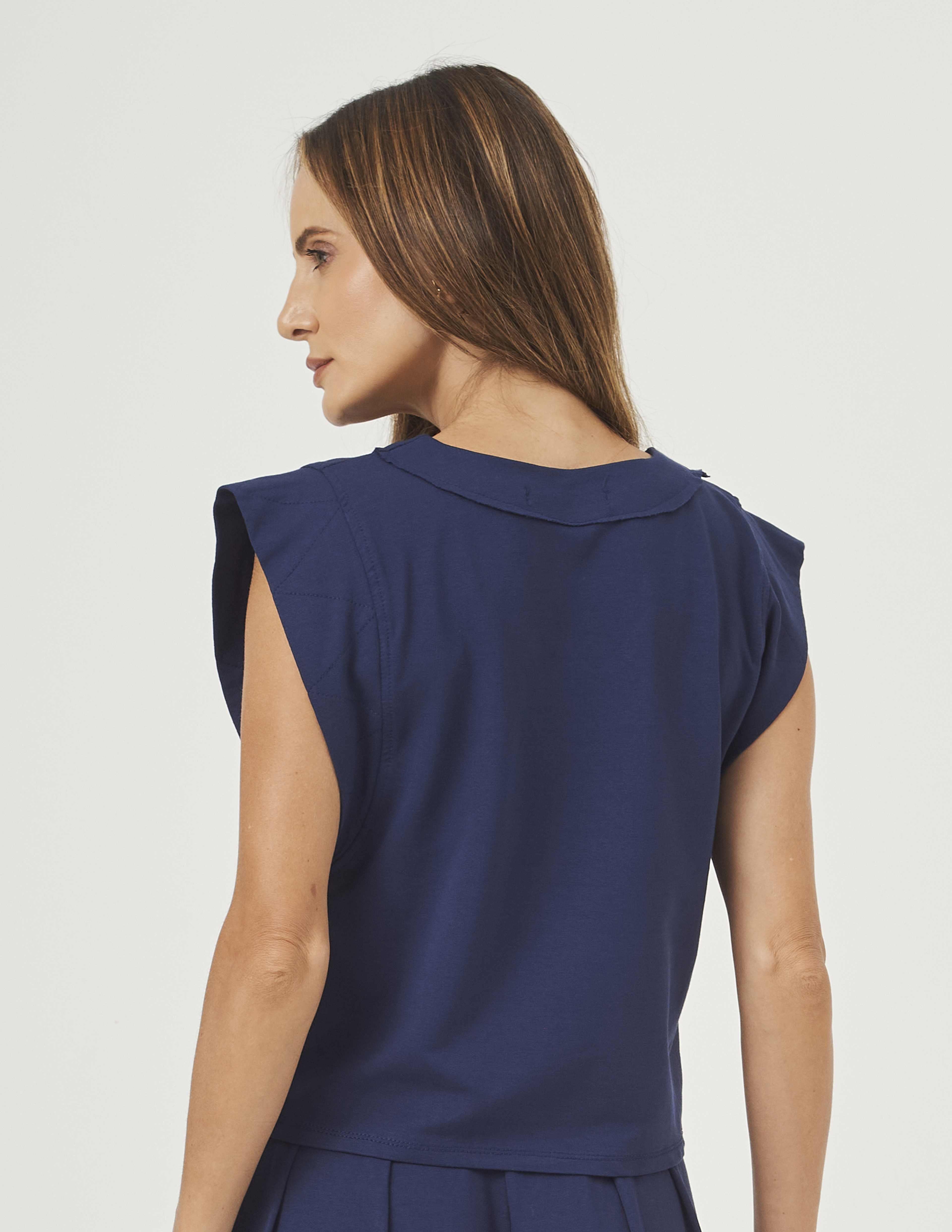 Blusa Alessia Azul Marinho