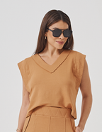 Blusa Alessia Caramelo