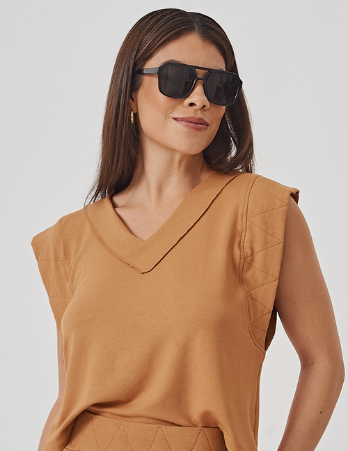 Blusa Alessia Caramelo