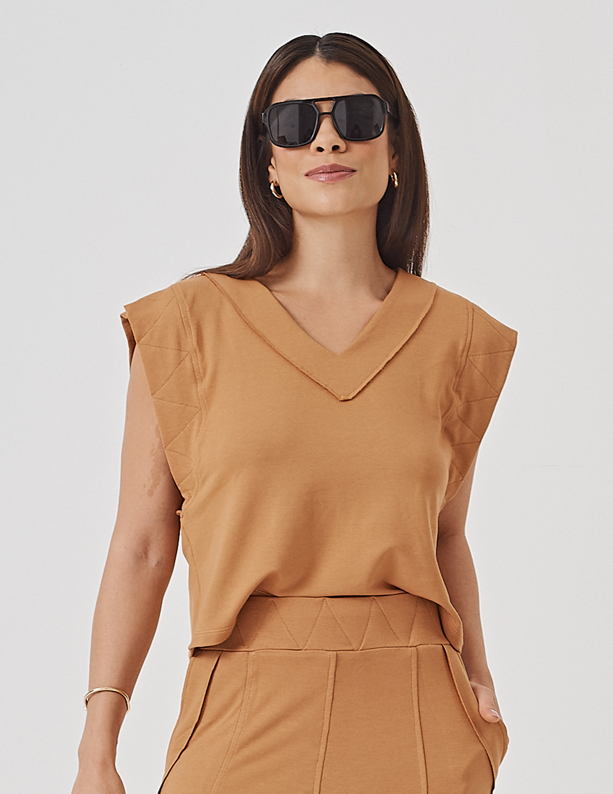 Blusa Alessia Caramelo