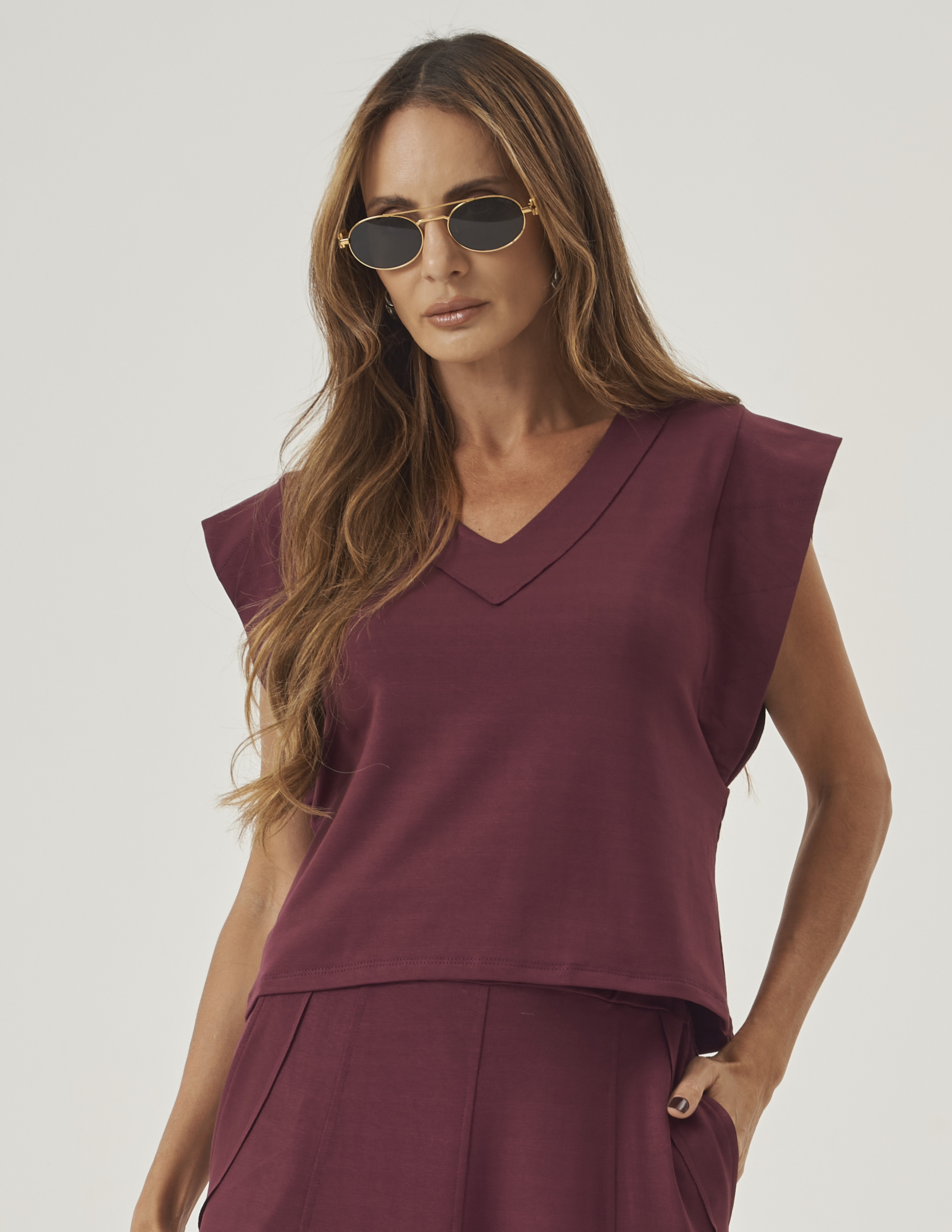 Blusa Alessia Malbec