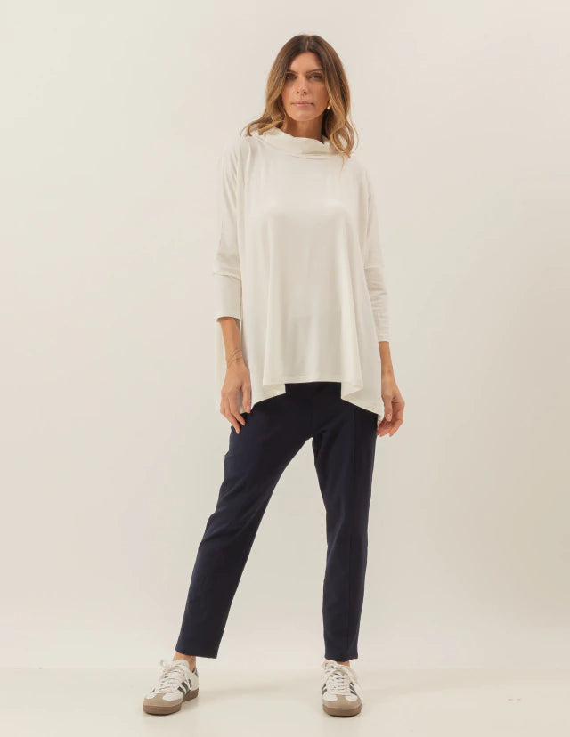 Blusa Gola Boba Oversized Off White