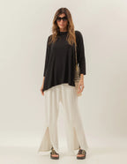 Blusa Gola Boba Oversized Preta