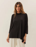 Blusa Gola Boba Oversized Preta