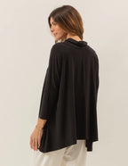 Blusa Gola Boba Oversized Preta