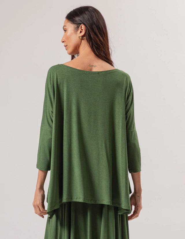 Blusa Gola Careca Verde Militar