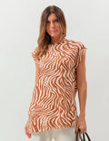 Blusa Aisha Zebra Animal Print