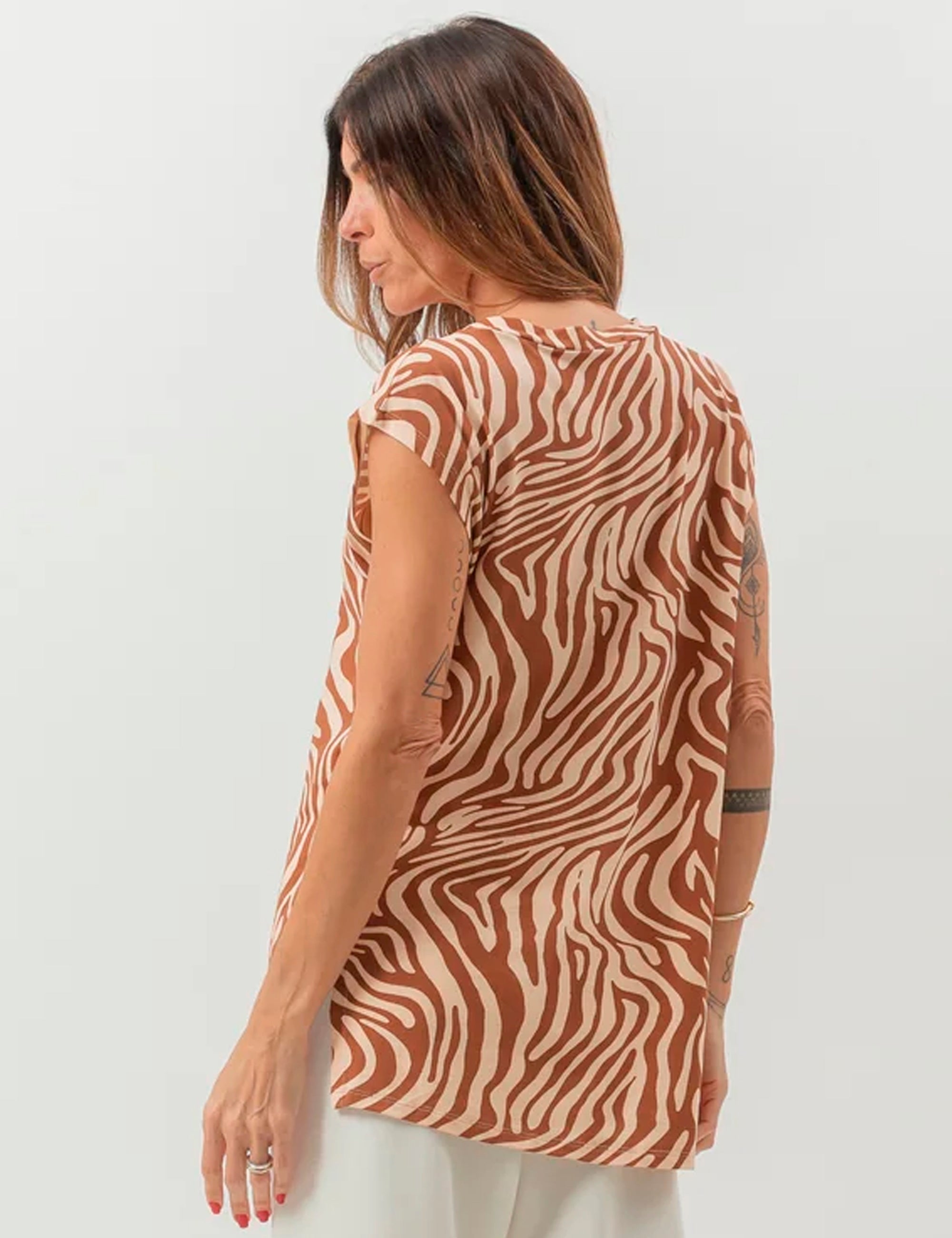 Blusa Aisha Zebra Animal Print