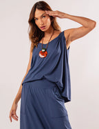 Blusa Atenas Marinho