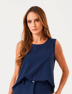 Blusa Ayla Azul Marinho