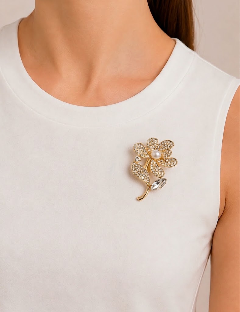 Broche Margarida Dourado