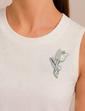 Broche Tulipa Prata