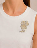 Broche Borboleta Dourado