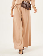 Calça Pantalona Panama Bege