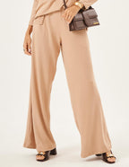 Calça Pantalona Panama Bege