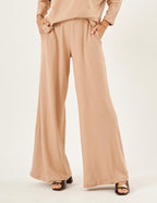 Calça Pantalona Panama Bege