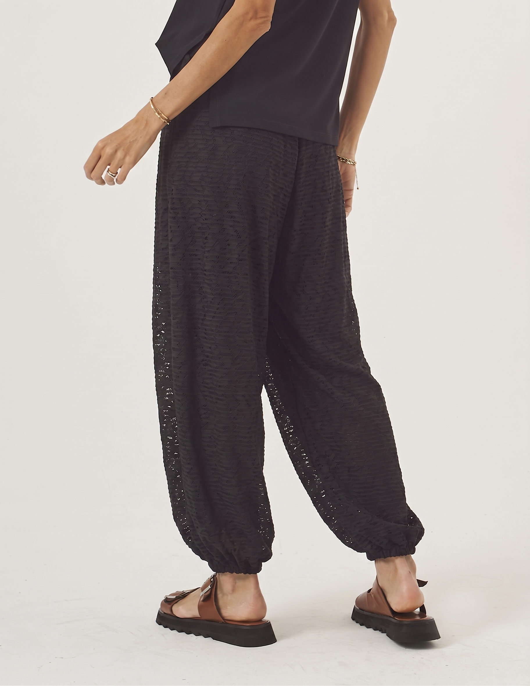 Calça Aladin Renda Preta