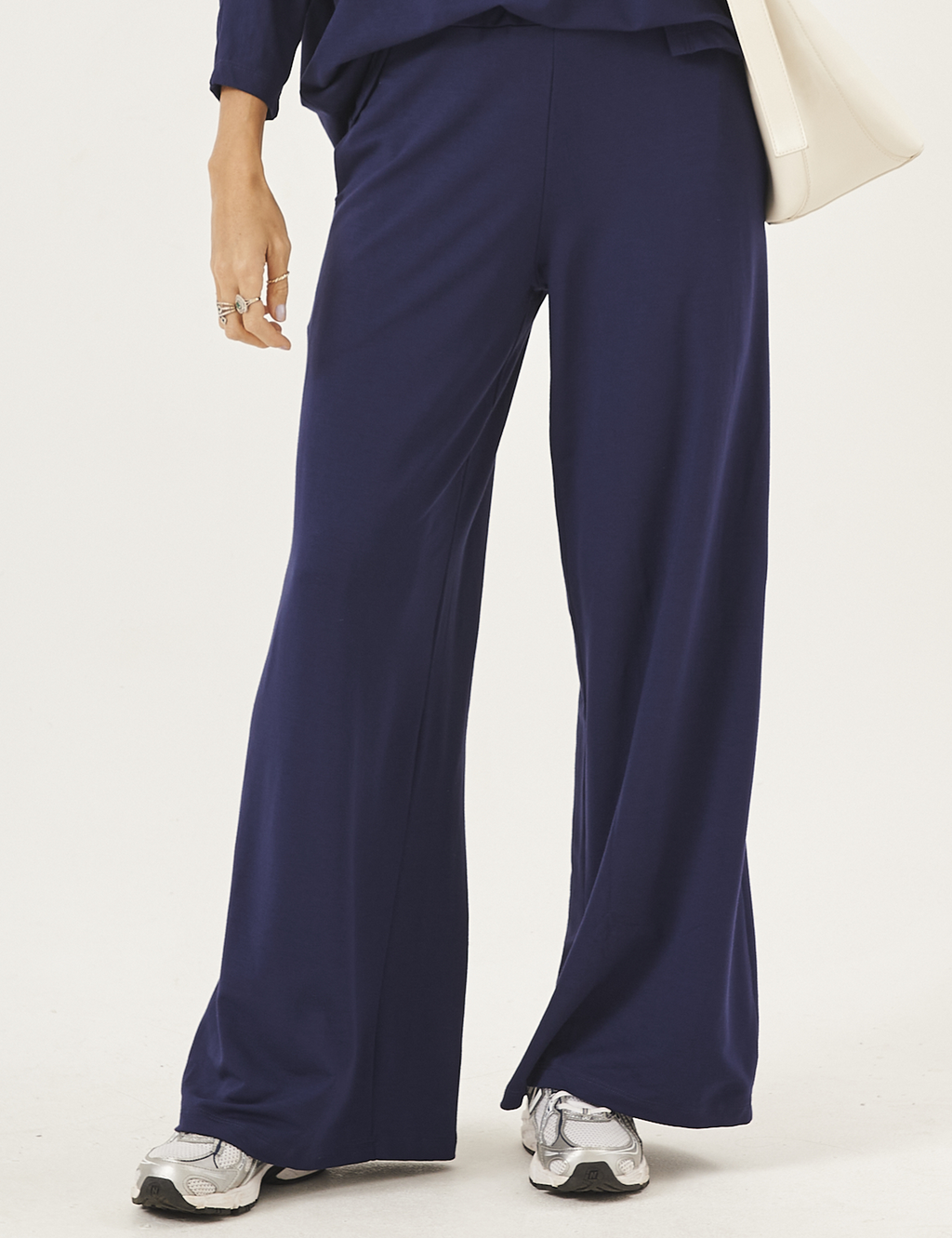 Kit Calça Panamá: Off White, Marinho e Preto