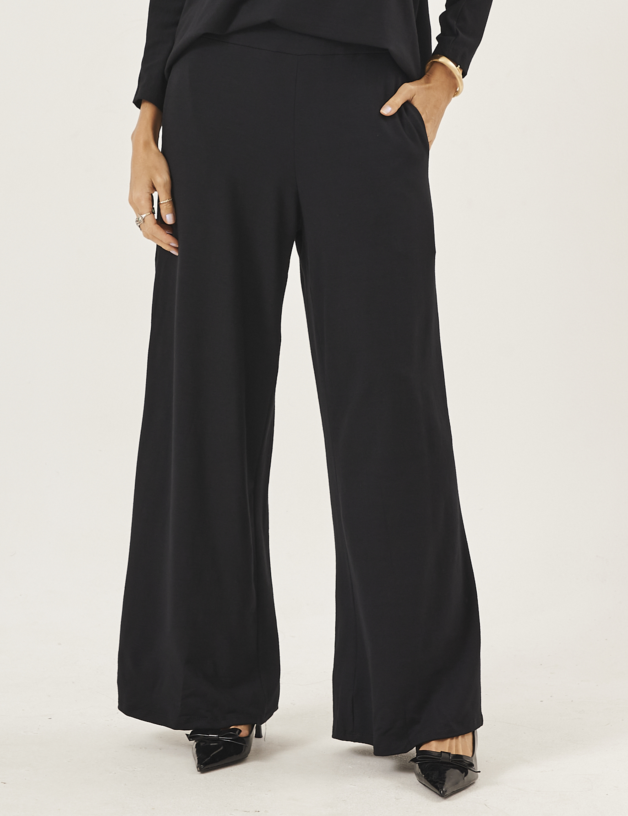 Kit Calça Panamá: Off White, Marinho e Preto