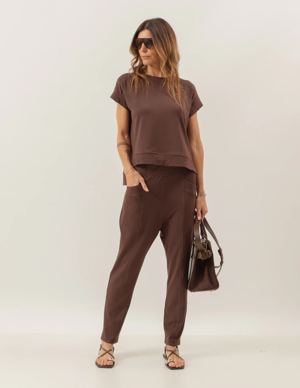 Conjunto Eleonora Marrom