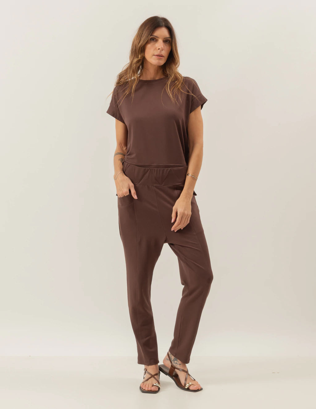 Conjunto Eleonora Marrom
