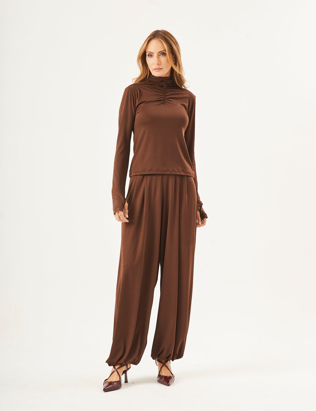 Conjunto Cecilia Fresh Marrom