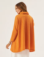 Blusa Portillo Gola Alta Laranja