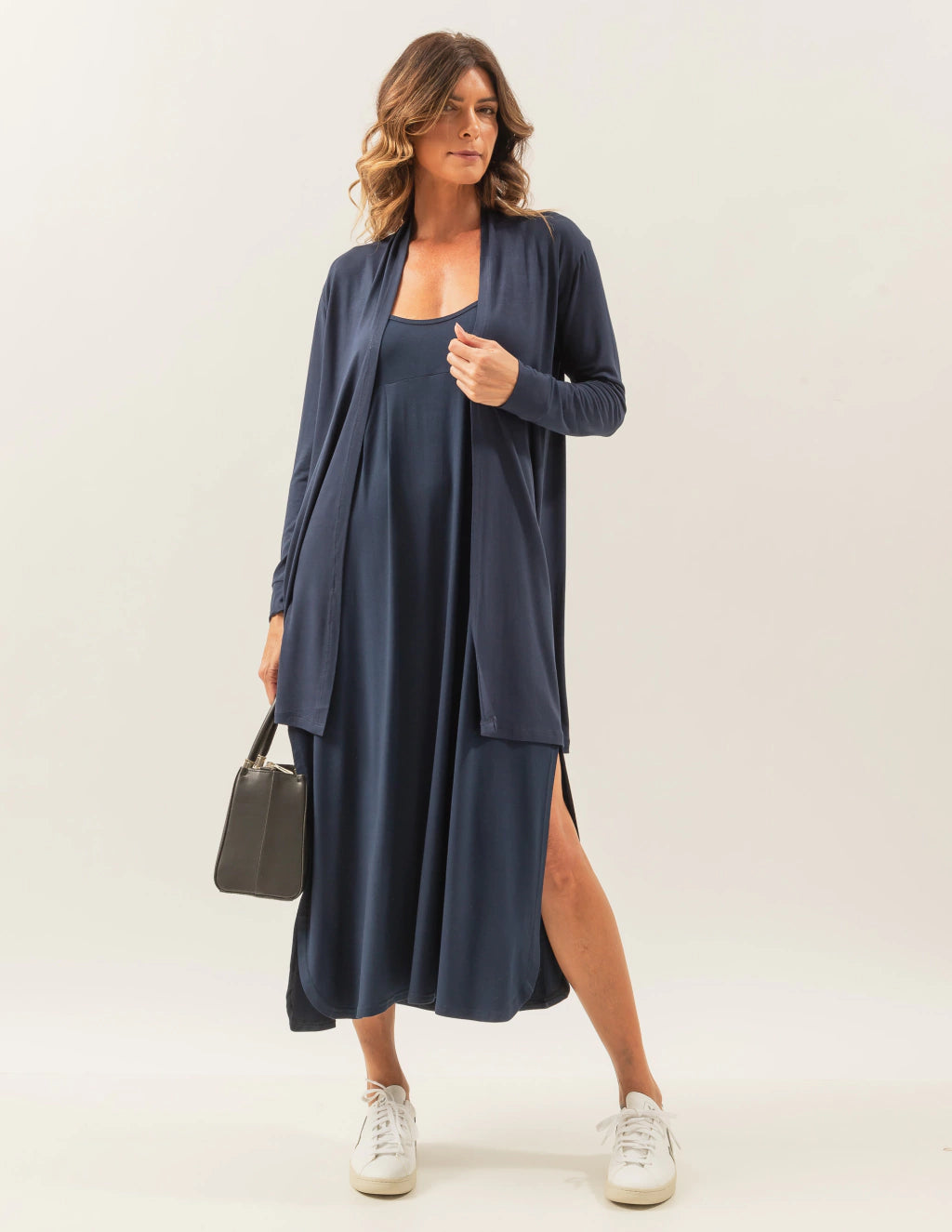 CARDIGAN CURTO MARINHO