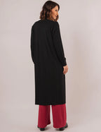 CARDIGAN LONGO PRETO