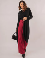 CARDIGAN LONGO PRETO