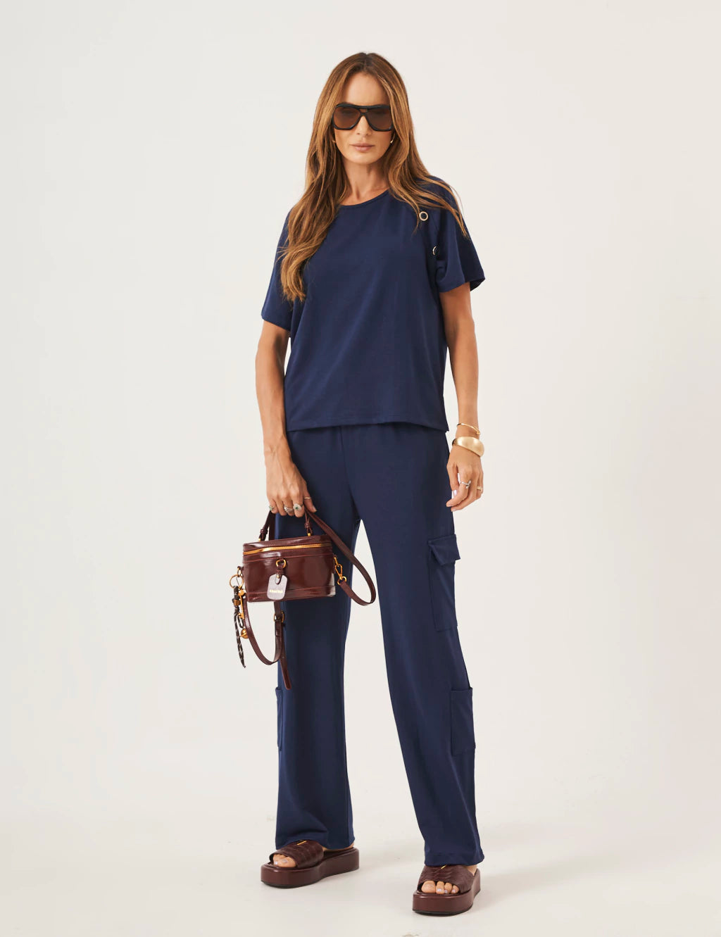 Conjunto Clarissa Azul Marinho