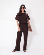 Conjunto Clarissa Marrom
