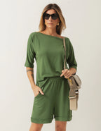Conjunto Malta Verde Militar