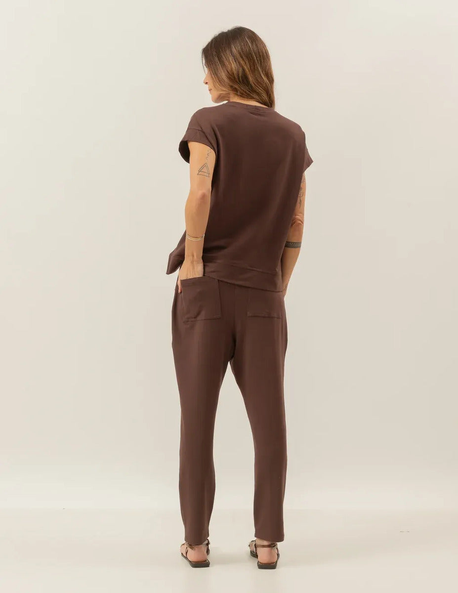 Kit Blusa Mullet Eleonora: Off White, Marrom e Malbec Único