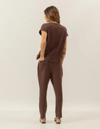 Kit Blusa Mullet Eleonora: Off White, Marrom e Malbec Único