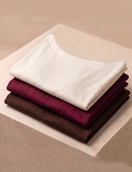 Kit Blusa Gola Careca: Off White, Malbec e Marrom