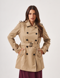 Jaqueta Trench Coat Creme