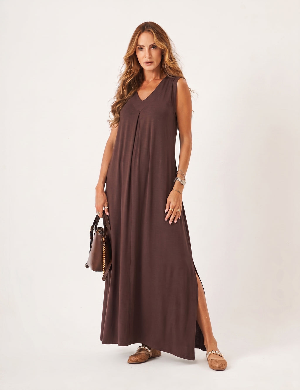 Vestido Sophie Marrom