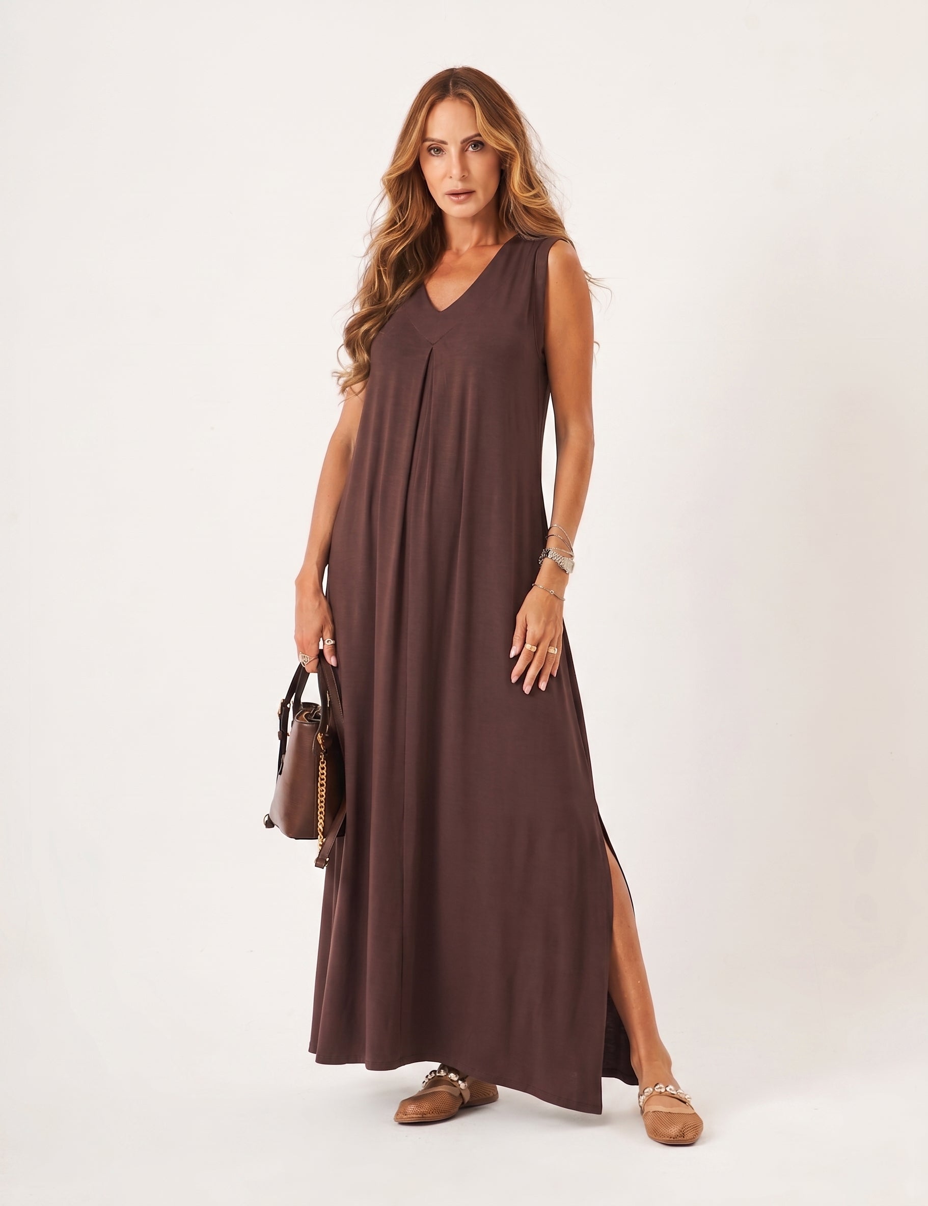 Vestido Sophie Marrom