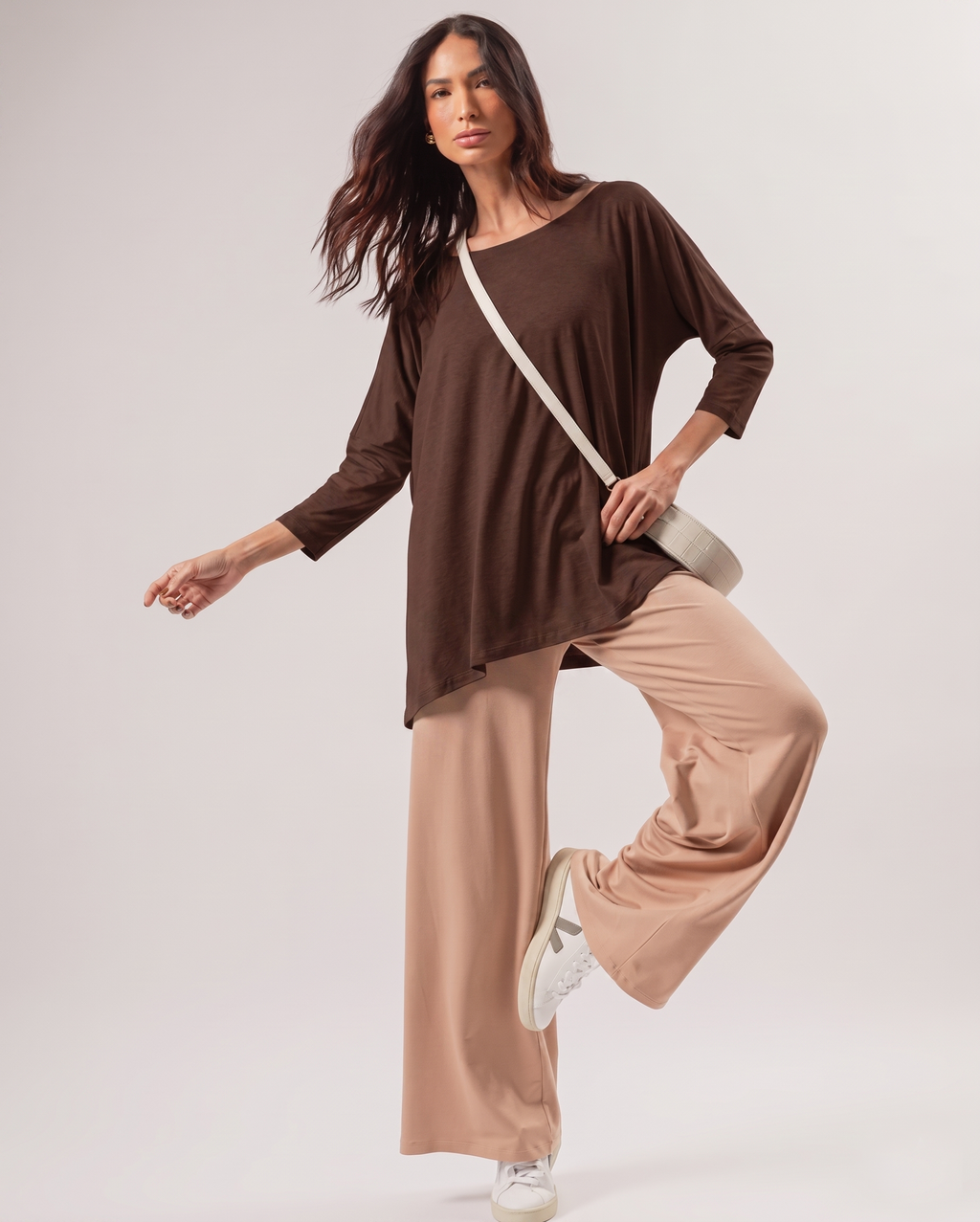 Blusa Gola Careca Marrom