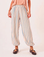 Calça Aladin Listras Azul Bebê