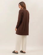 Cardigan Curto Marrom